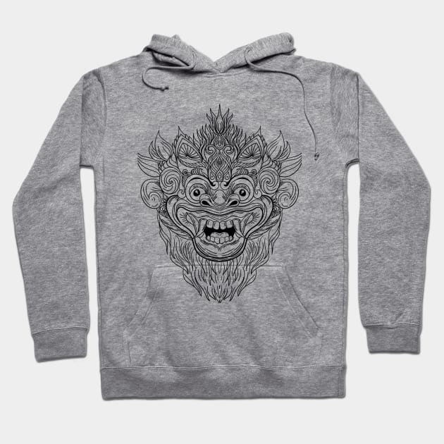 Barong mask illustration Hoodie by MEJIKU